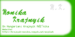 monika krajnyik business card